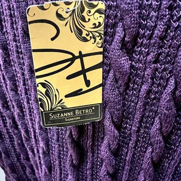 NWT-Suzanne Betro sweater with sheer underneath - Picture 4 of 4